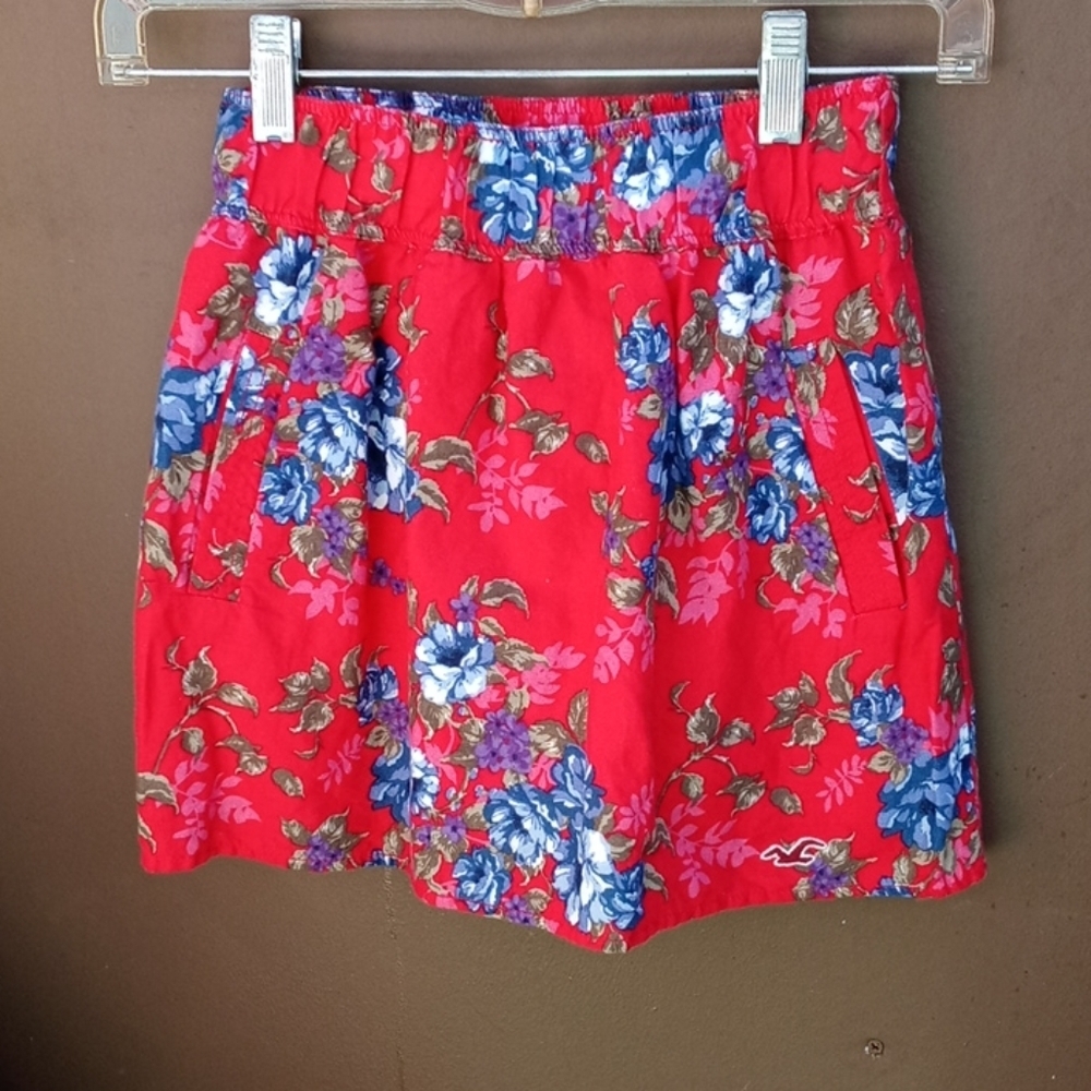 Hollister Toddler Girl Floral Skirt Sz XS